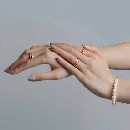"Cross" ring/ SILVER, GOLD, MIX