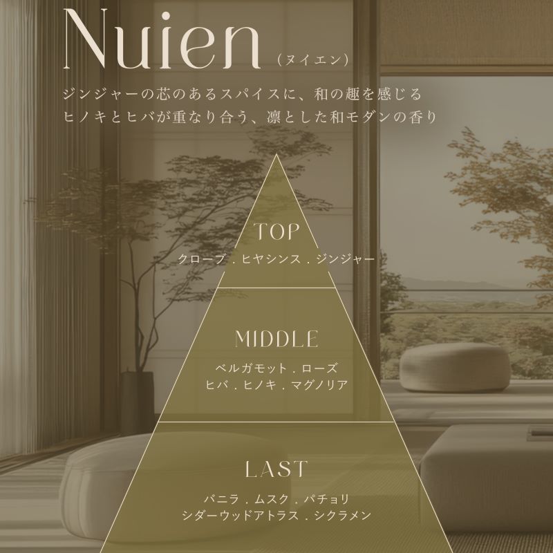 Reed diffuser - Nuien（ヌイエン）