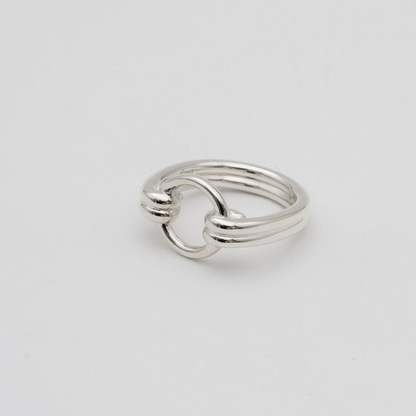 "Circle" open ring/ Silver, Gold