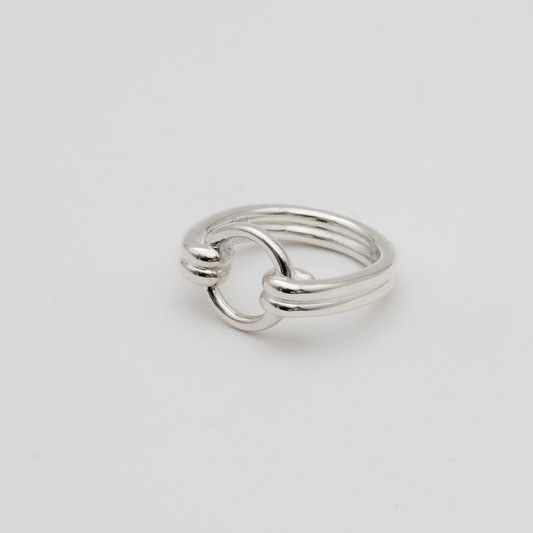 "Circle" open ring/ Silver, Gold