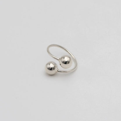 "Ball" ring / Silver, Gold