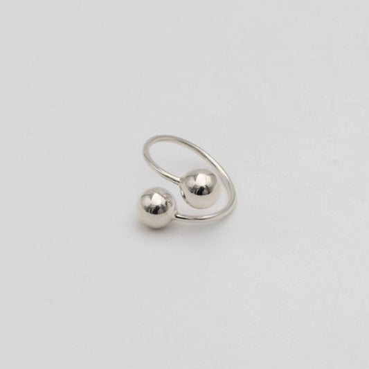 "Ball" ring / Silver, Gold