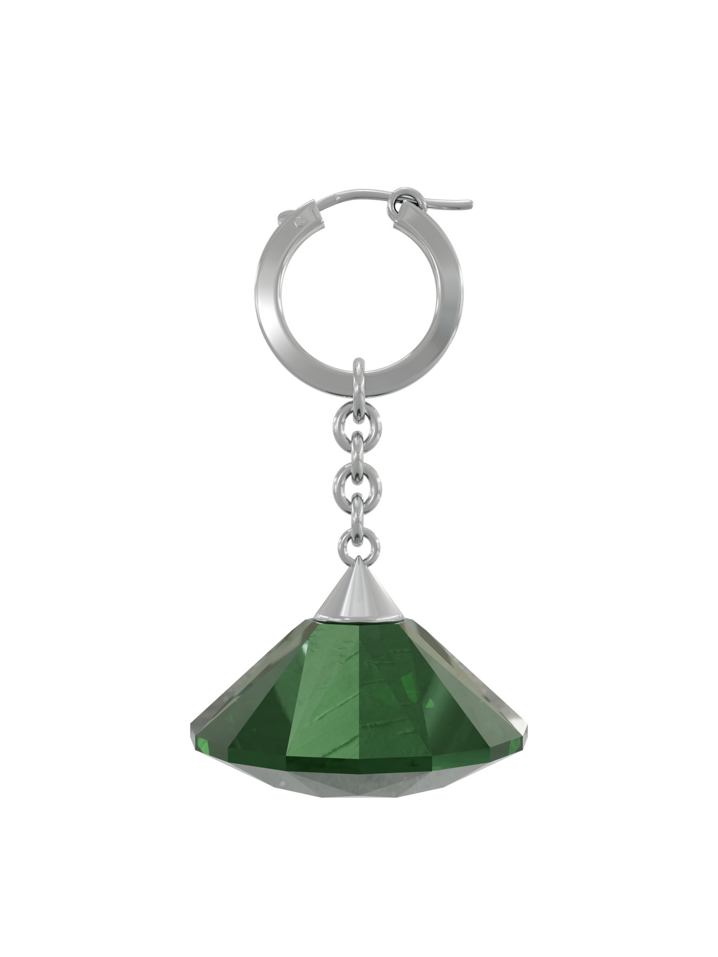 Glass Facet Earring / 4色（片耳用）