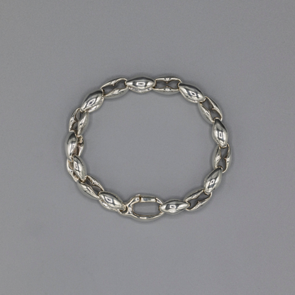 Round shape bracelet small,  medium Silver