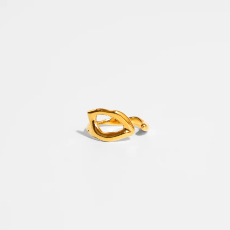 『Flat』Cuff Ring/ Silver, Gold