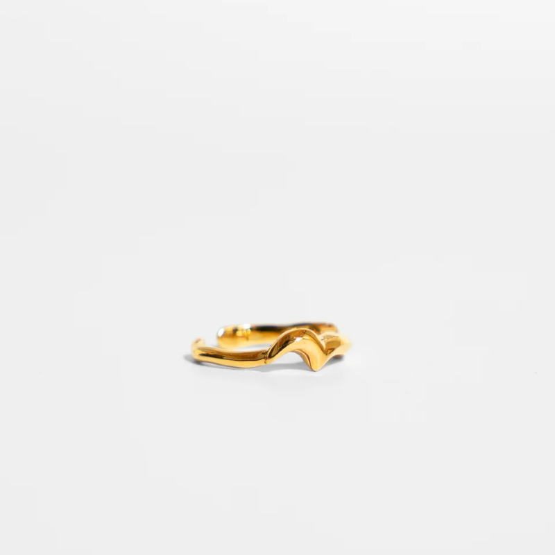 『Quarter rest』Cuff Ring/ Silver, Gold