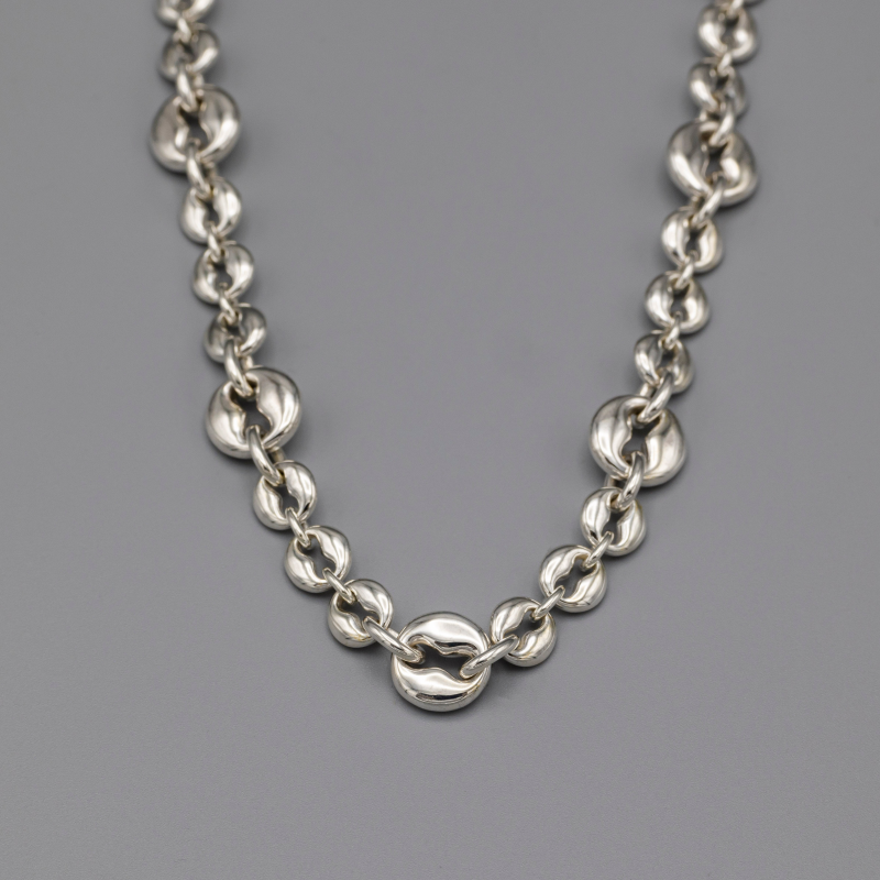 8hole necklace Silver