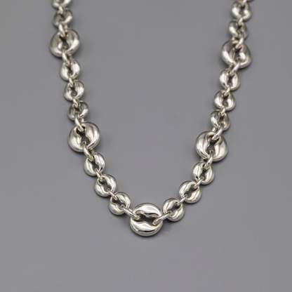 8hole necklace Silver