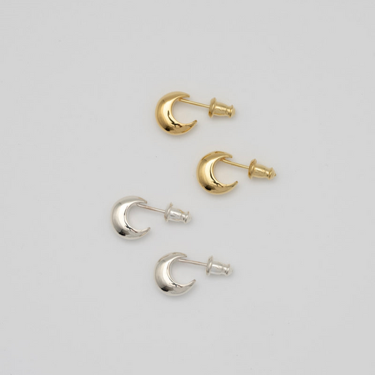 "Moon" hoop pierce/ SILVER, GOLD（両耳用）