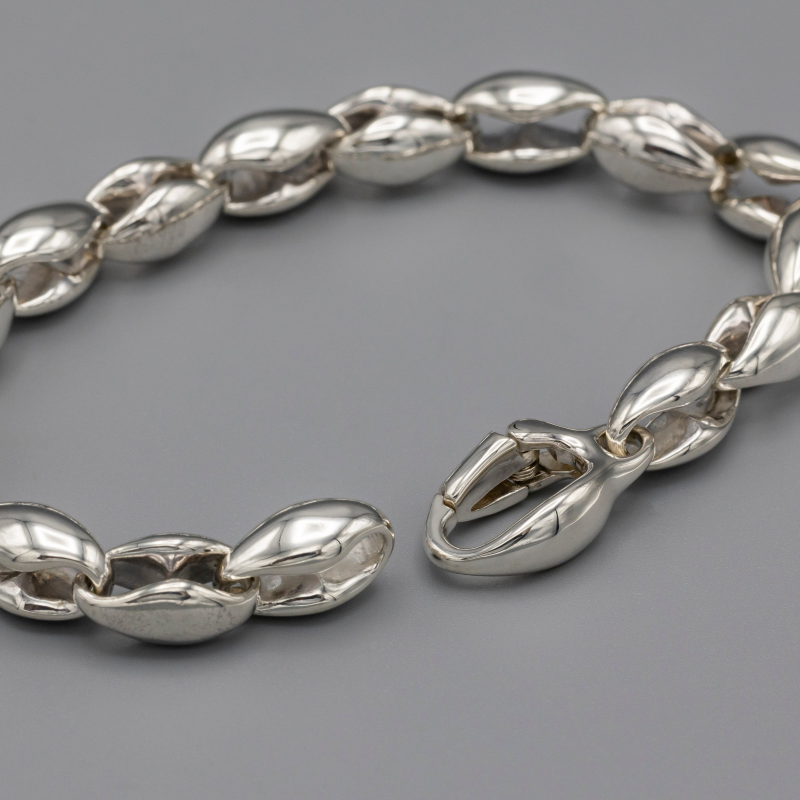 Round shape bracelet small,  medium Silver