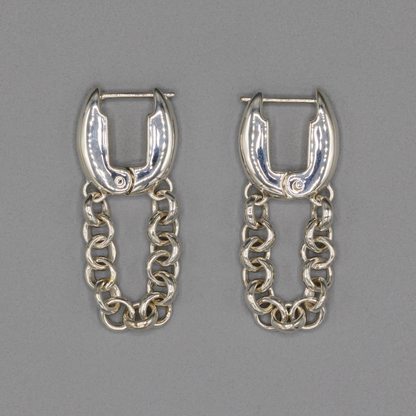 Lock pierce single chain Silver