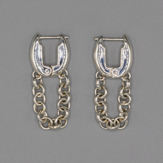 Lock pierce single chain Silver