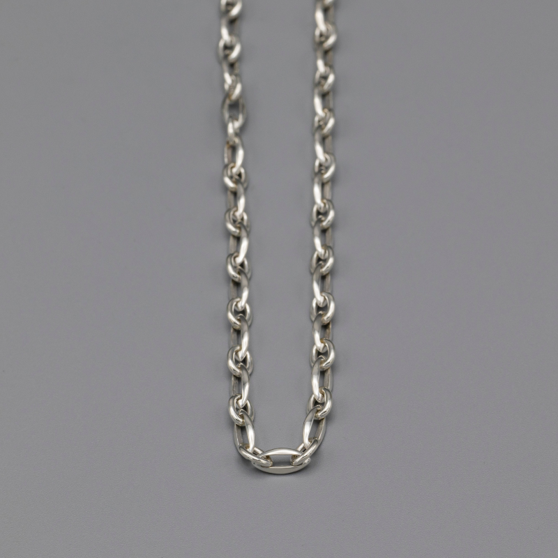 Square space necklace Silver