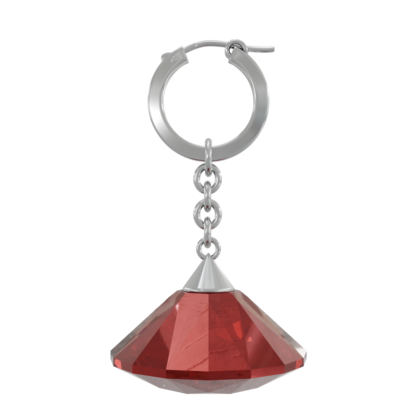 Glass Facet Earring / 4色（片耳用）