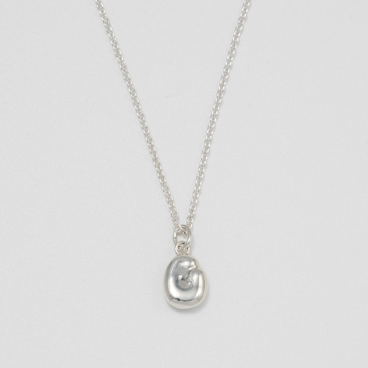 "Bean" charm necklace/ SILVER, GOLD