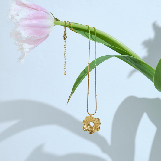 Poppy Necklace/ Gold,  Silver
