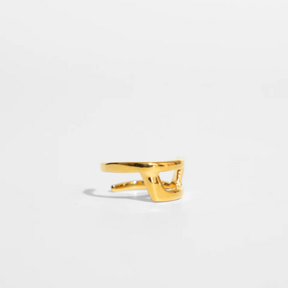 『Natural』Cuff Ring/ Silver, Gold
