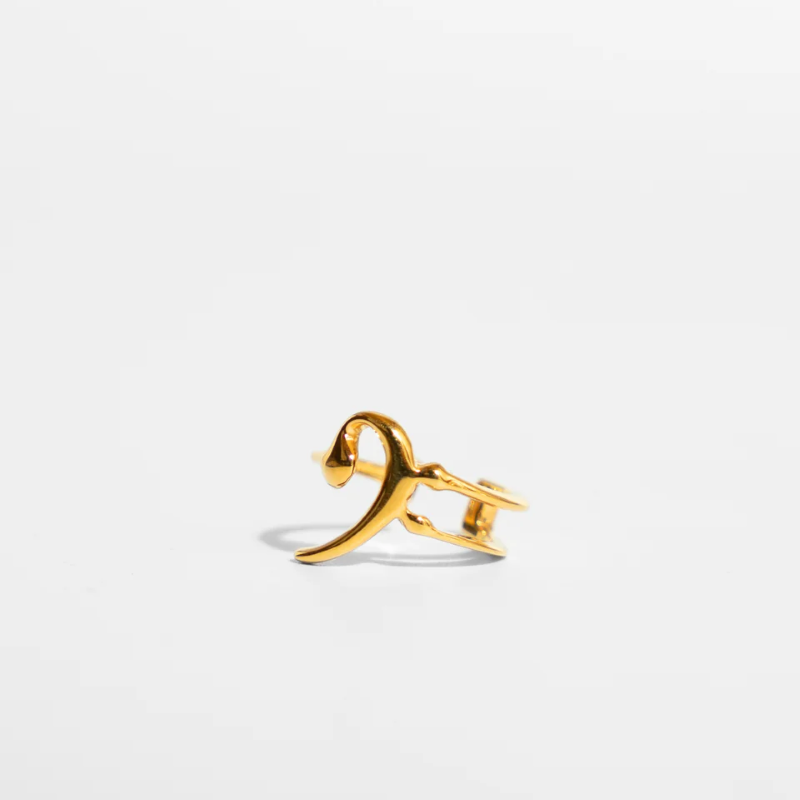 『F clef』Cuff Ring/ Silver, Gold