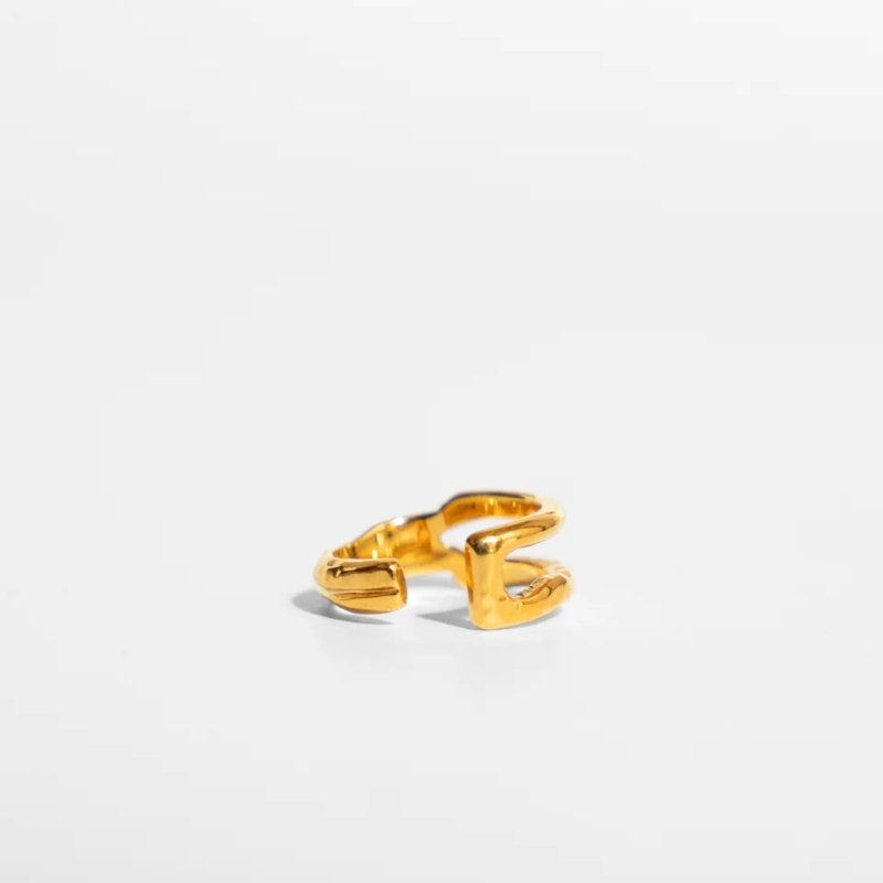 『Double』Cuff Ring #2/ Silver, Gold