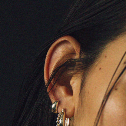 Round shape pierce medium/ Siilver